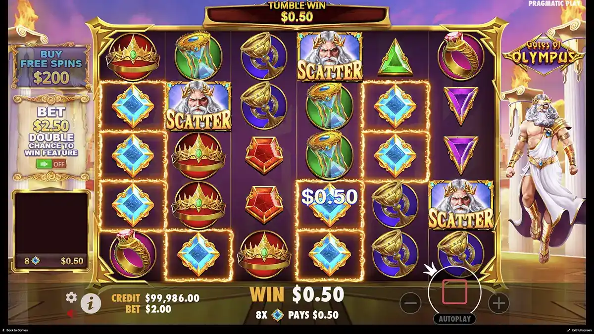 Reglas del juego Gates of Olympus