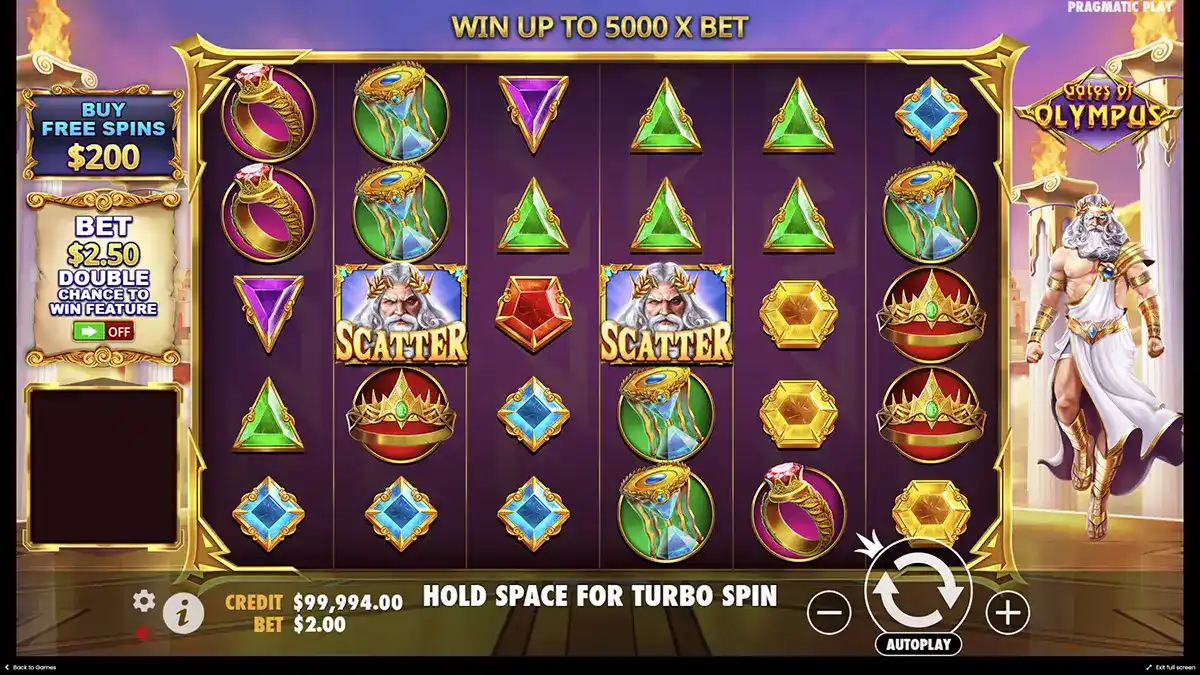 Juega con giros gratis en Gates of Olympus 