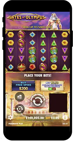 Descarga la tragamonedas Gates of Olympus en tu teléfono